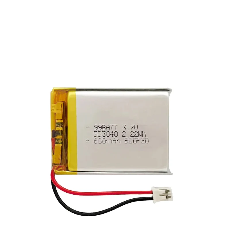 3.7V 600mAh LIPO Batteries 503040 053040 Li-Ion Polymer Lithium