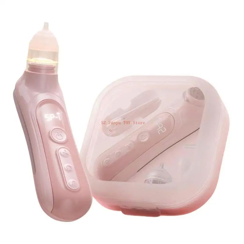 96GC آلة مصاصة أنف الأطفال المحمولة منظف الأنف مع قوة شفط قابلة للتعديل وشحن USB للمنزل والسفر #3