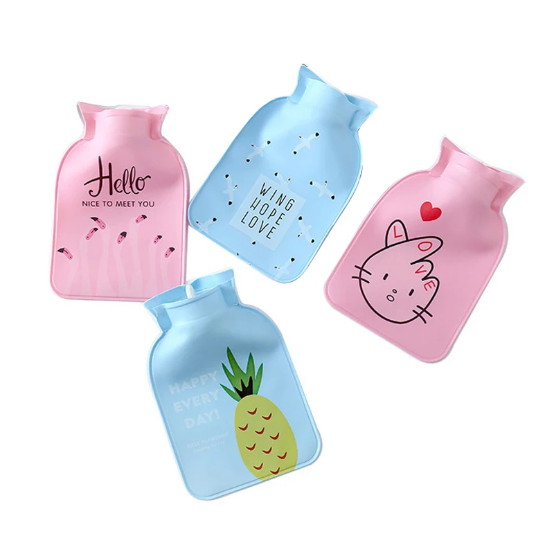 Portable Hand Belly Warmer Girls Hand Feet Hot Water Bags 1Pc Lovely Cartoon Hand Po Warm Water Bottle Mini Hot Water Bottles