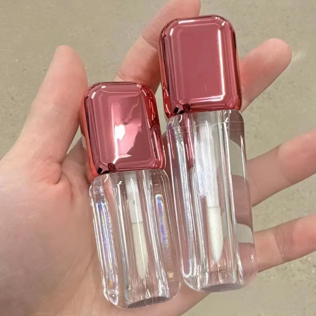 7ml Lip Gloss Tube Unique Cosmetic Lipgloss Container Empty Lip Oil Package with Applicator Private Label Wholesale