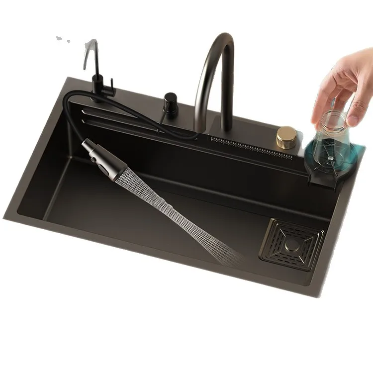 

vegetable basin, nano stainless steel sink, large single tank, household dishwasher basin