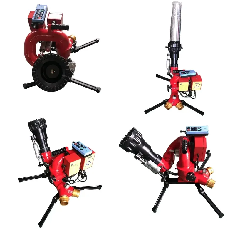 

2026 Factory Price Electric Fire Fighting Aluminum Alloy Material Remote Control Distance 150m Water Form Flexible