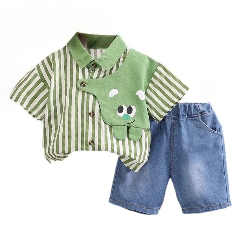 

New Summer Baby Clothes Suit Children Boys Shirt Shorts 2Pcs/Sets Infant Clothing Toddler Fashion Casual Costume Kids Tracksuits