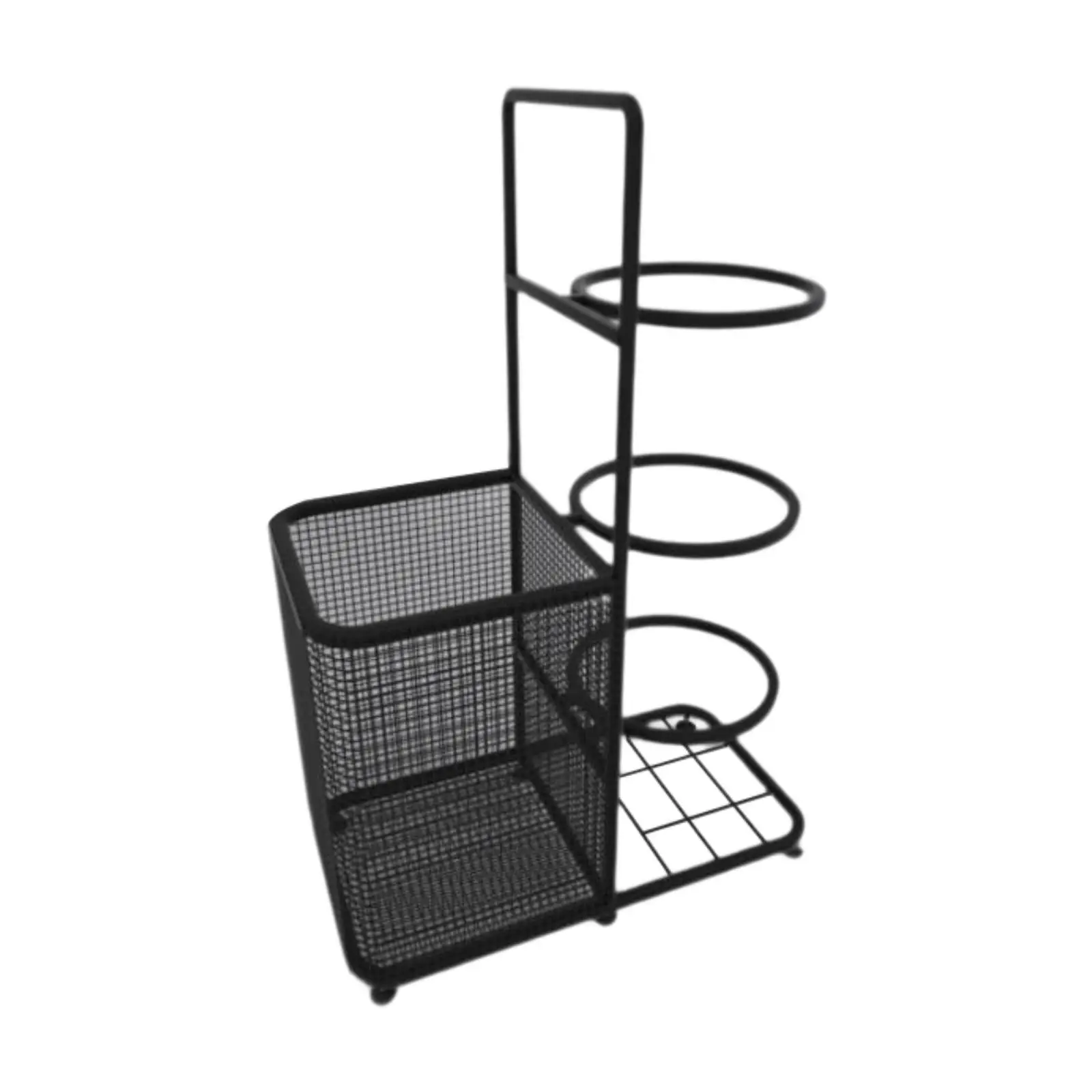 Basketball Storage Rack, Ball Rack Portable Vertical Indoor with Mesh Bag, Football Organizer Ball Storage Holder