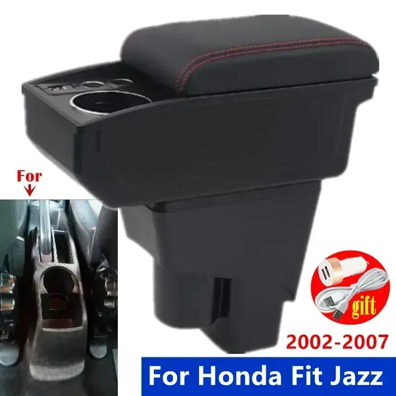 

Central armrest For Honda Jazz Armrest box For Honda Fit Jazz 1 Car Armrest Storage box 2002-2007 Interior Dedicated Retrofit