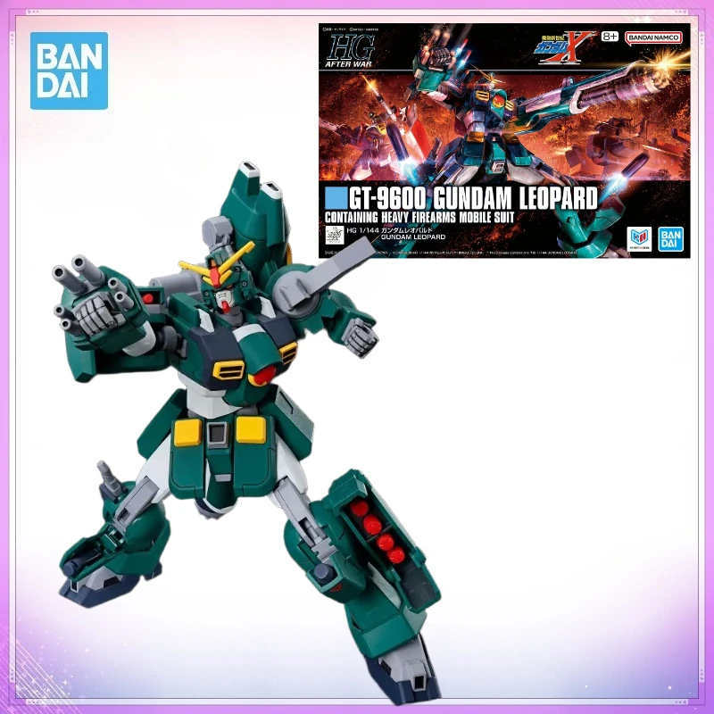 Bandai Genuine Boxed HG 1/144 GT-9600 LEOPARD HEAVY FIREARMS MOBILE SUIT Anime Action Figure Robot  Assembly Model Kit Gift Toy