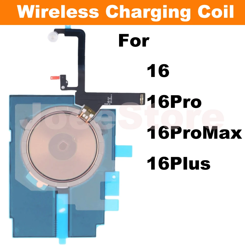 

1 шт., катушка для беспроводной зарядки для iPhone 16 16Pro 16ProMax 16Plus, беспроводная с магнитной вспышкой, гибкая зарядная панель, часть