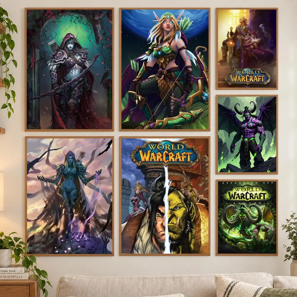 World of Warcraft Poster HD art sticky wall waterproof home living room bedroom bar aesthetic decoration