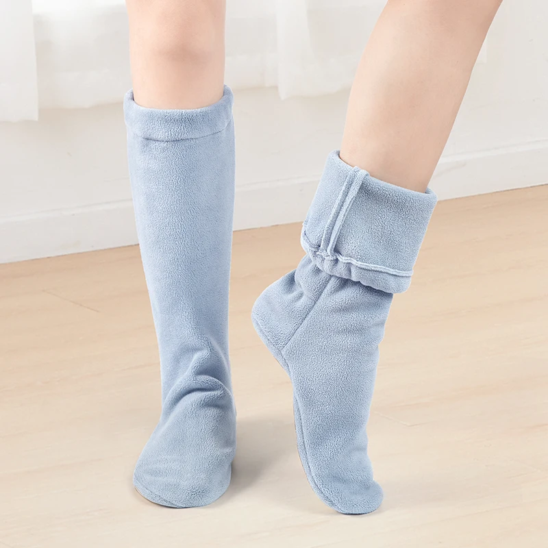 Warm Dance Boots for Women Girls Winter Warm Up Fleece Boots Thickened Ballet Dance Shoes Adult Soft Soled Dance Shoes