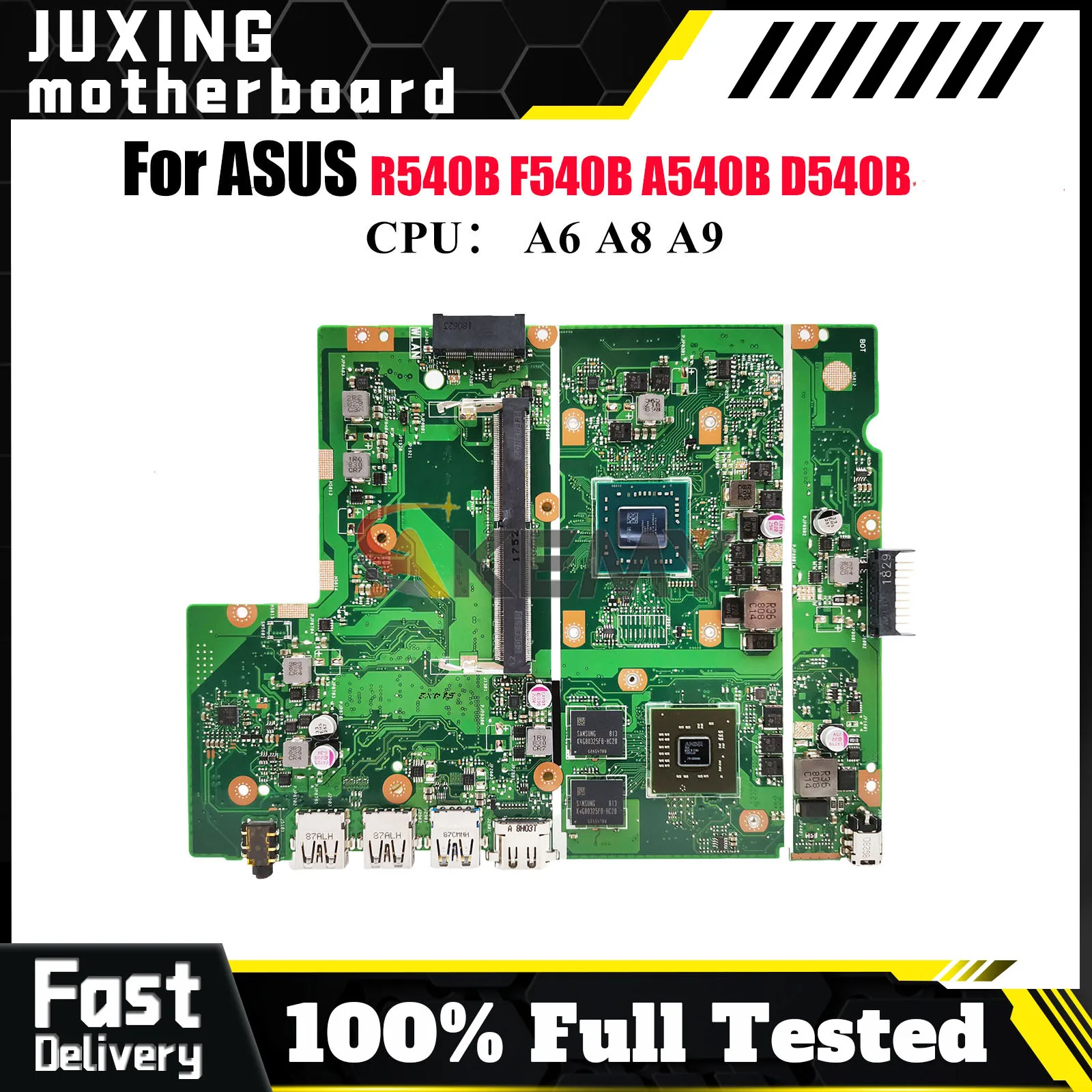 

X540BP Laptop Motherboard For ASUS VivoBook X540B D540B F540B R540B A540B X540BP Mainboard With A6 A8 A9 CPU 100% tests OK stk