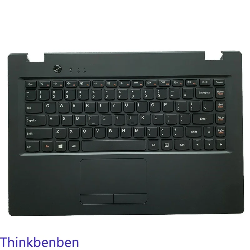 US English Black Keyboard Upper Case Palmrest Shell Cover For Lenovo Ideapad 100S 14 14IBR 5CB0L06251