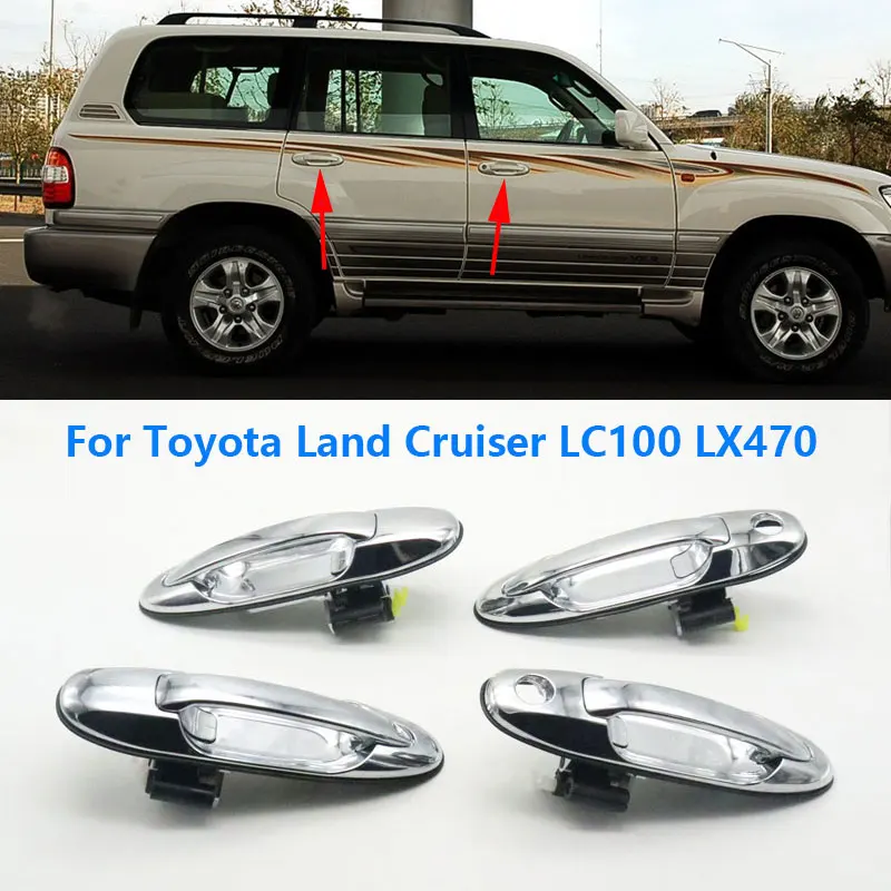 Car Front Rear Left Right Exterior Outside Door Handle For Toyota Land Cruiser 100 LC100 UZJ100 4500 4700 1998-2007 Lexus LX470