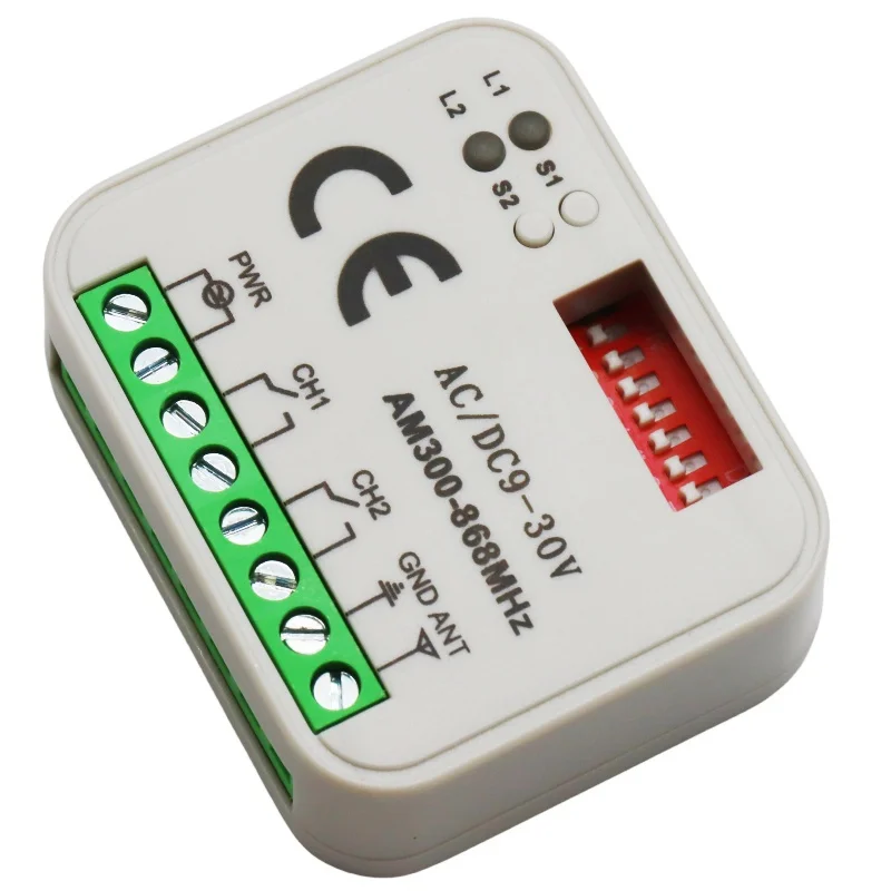 Vendita calda 300-868 mhz Rc Ricevitore USB wireless universale 8 Ricevitore interruttore Dip per porta automatica