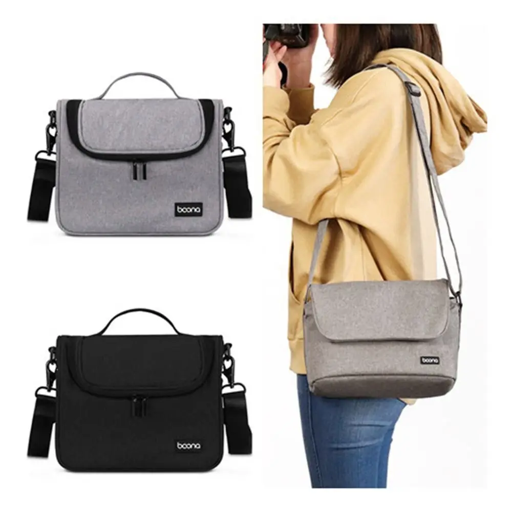 

Camera Sleeve Waterproof Camera Bags Shoulder Storage Bag Grey Camera Cases Black Dslr Cameras Bags For SLR Camera