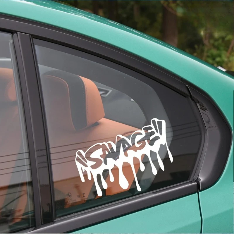 SAVAGE Waterproof Vinyl Sticker Car Truck Motorcycle Decals For Bumper Window Wall Laptop DIY Crafts Exterior Styling Stickers