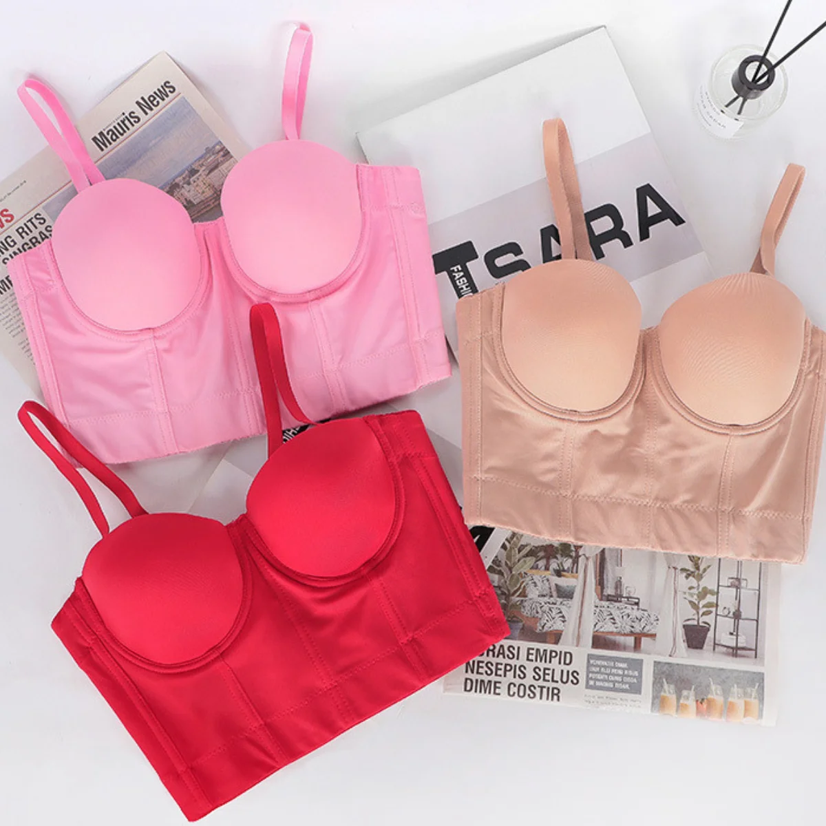 

Женский винтажный сексуальный бюстгальтер с открытой спиной, топы, камзол, бюстье, нижнее белье, корсет с рыбьей косточкой, тонкая майка без рукавов для вечеринки на выход