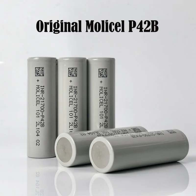 Najnowsza bateria Molicel P42B INR21700 3.6V 4200mAh akumulatory litowe 45A niska oporność ogniwo VS Molicel P42A 30A