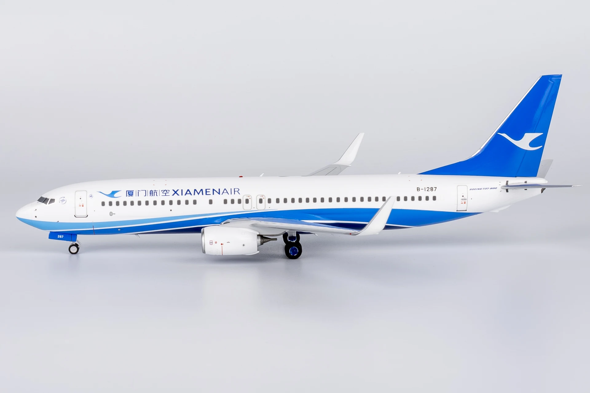 64114 Model Samolotu Kolekcjonerskiego ze Stopu Metalu Prezent NG Model 1:200 Xiamen Airlines \"SkyTeam\" Boeing B737-800 Odlew Samolotu Model Samolotu Dźwigowego B-1287