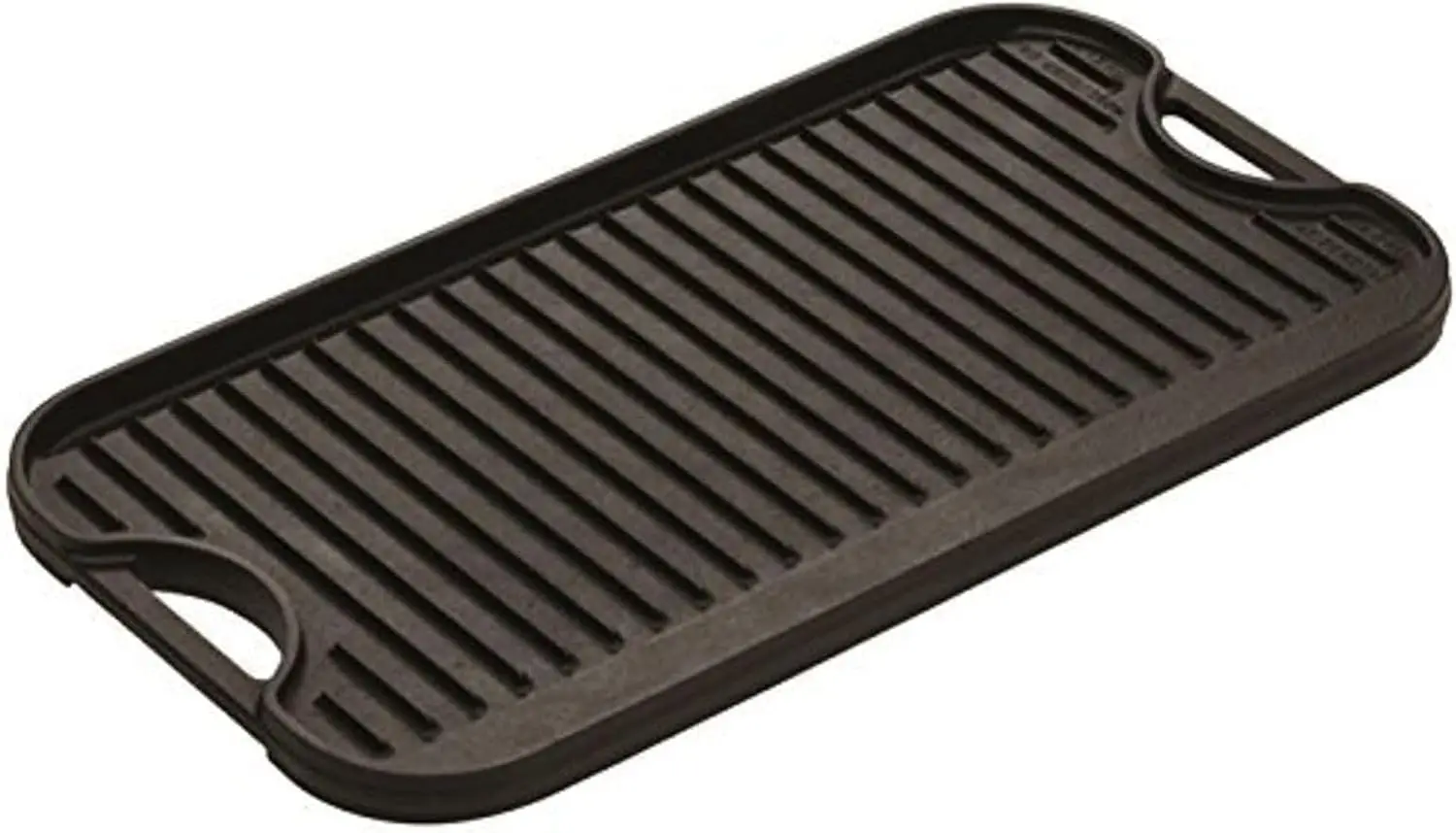 

20 x 10.44 Inch Pro-Grid Reversible Cast Iron /Griddle – Double Burner Cookware, Pre-Seasoned, Non-Toxic, Made in USA
