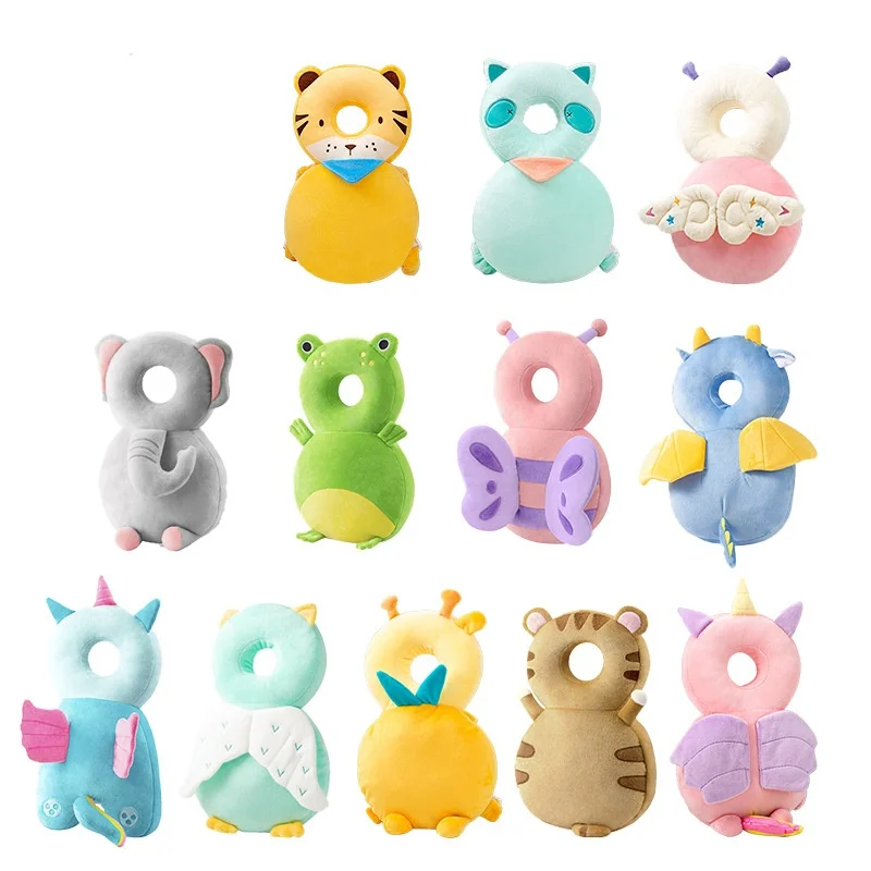 مسند رأس آمن لعشاية الأطفال الرضع لتعلم المشي ومنع السقوط. وسادة حماية لخطوات تعلم الطفل لمنع المطبات