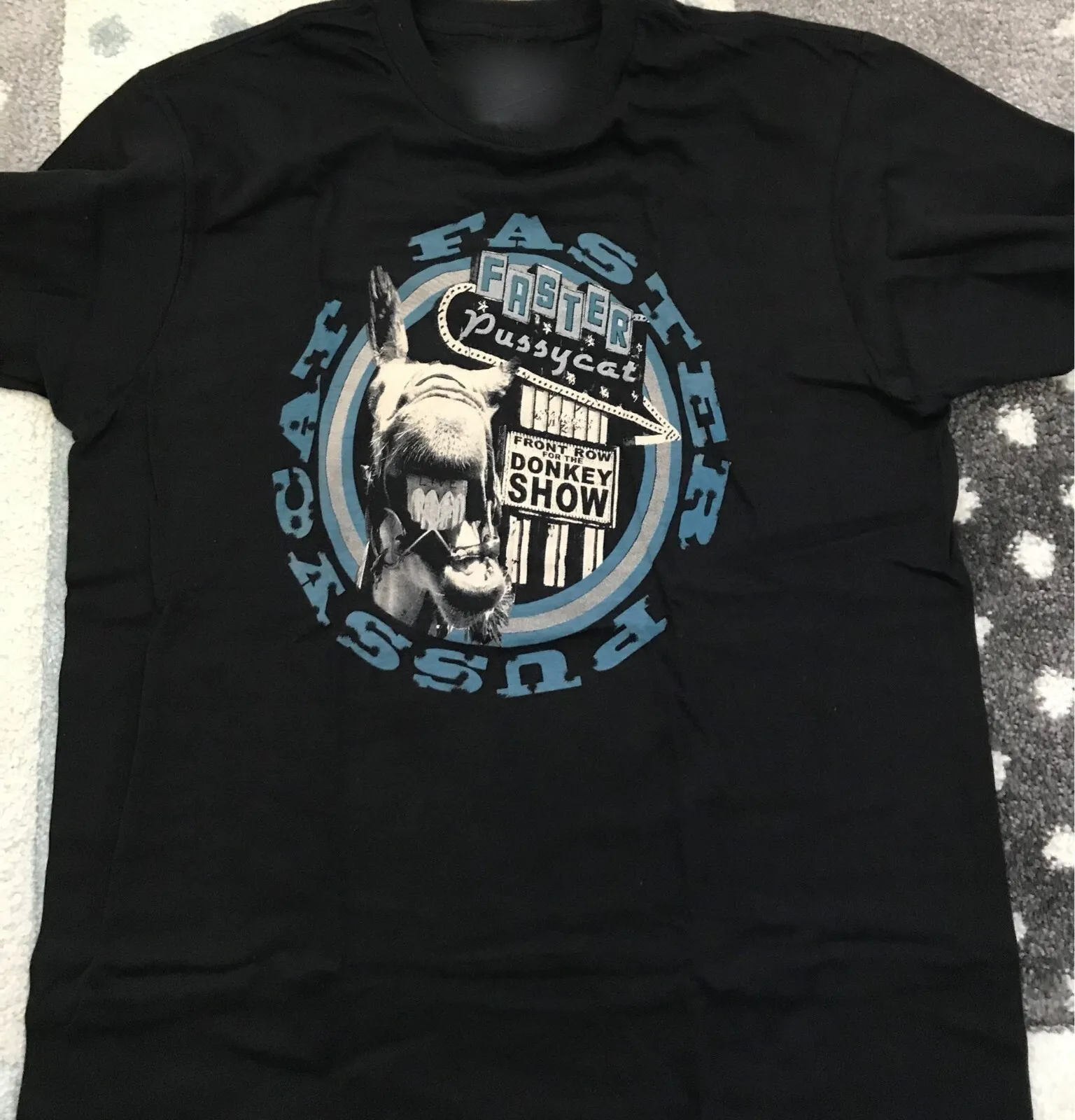 Vintage Faster Pussycat Band Tour Concert Heavy Cotton Black S-5XL Shirt MM1197