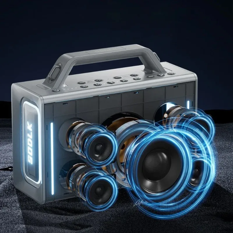 

SODLK S1116 200W Portable Karaoke Machine With Mixer Combo And 2 Wireless Microphones For Adults Instrument PA System For Party