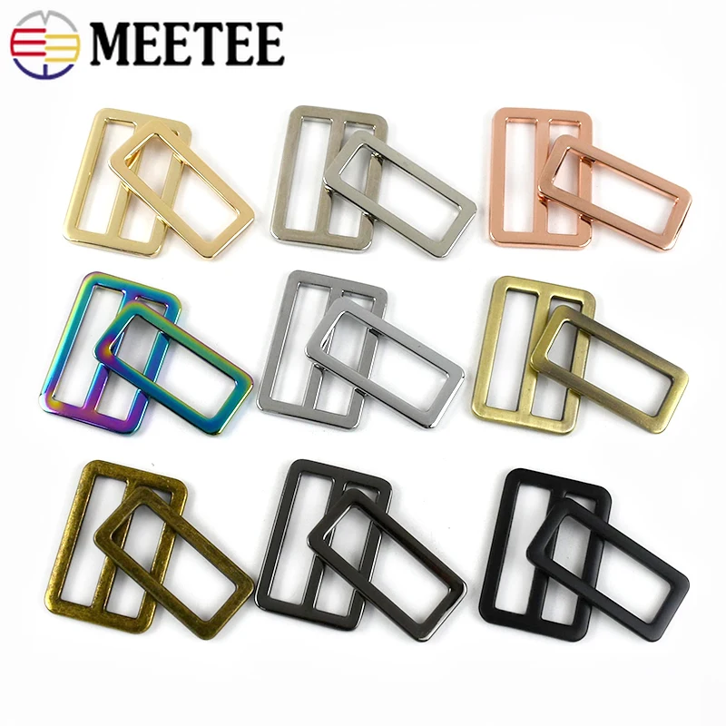 

5/10/20Pcs Meetee O Ring 32mm Metal Adjustable Buckle Bag Strap Adjuster Dog Collar Tri Glide Slider Clasp Hardware Accessories