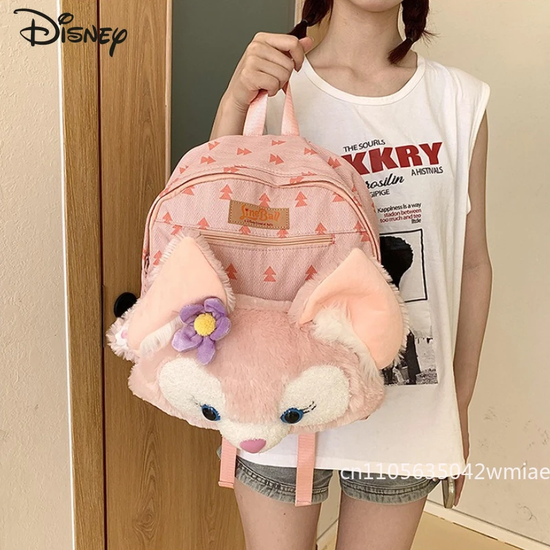 Disney 2025 New Women's Backpack High Quality Casual Lightweight Travel Backpack Fashionable Simple Versatile Girl Doll Backpack