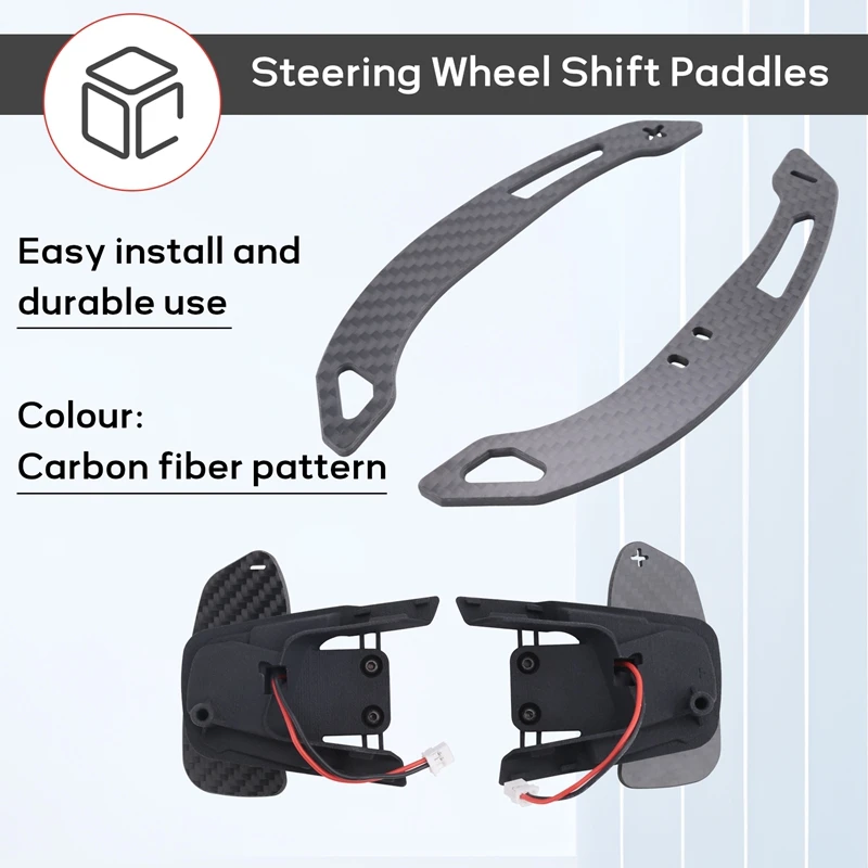 Sports Steering Wheel Real Carbon Fiber Magnetic Steering Wheel Shift Paddles For VW Golf 7/7.5 GTI/R