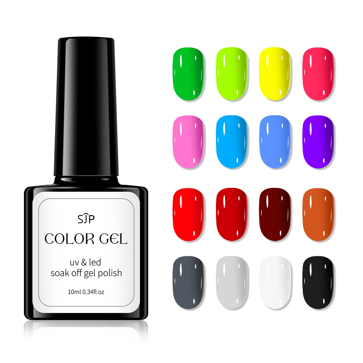 10ml Kerstgel Nagellak, Y2k Winter Basislaag Niet-afvegen Top Coat Matte Nagellak Roze Paars Bruin Wit Zwart Nagel Po