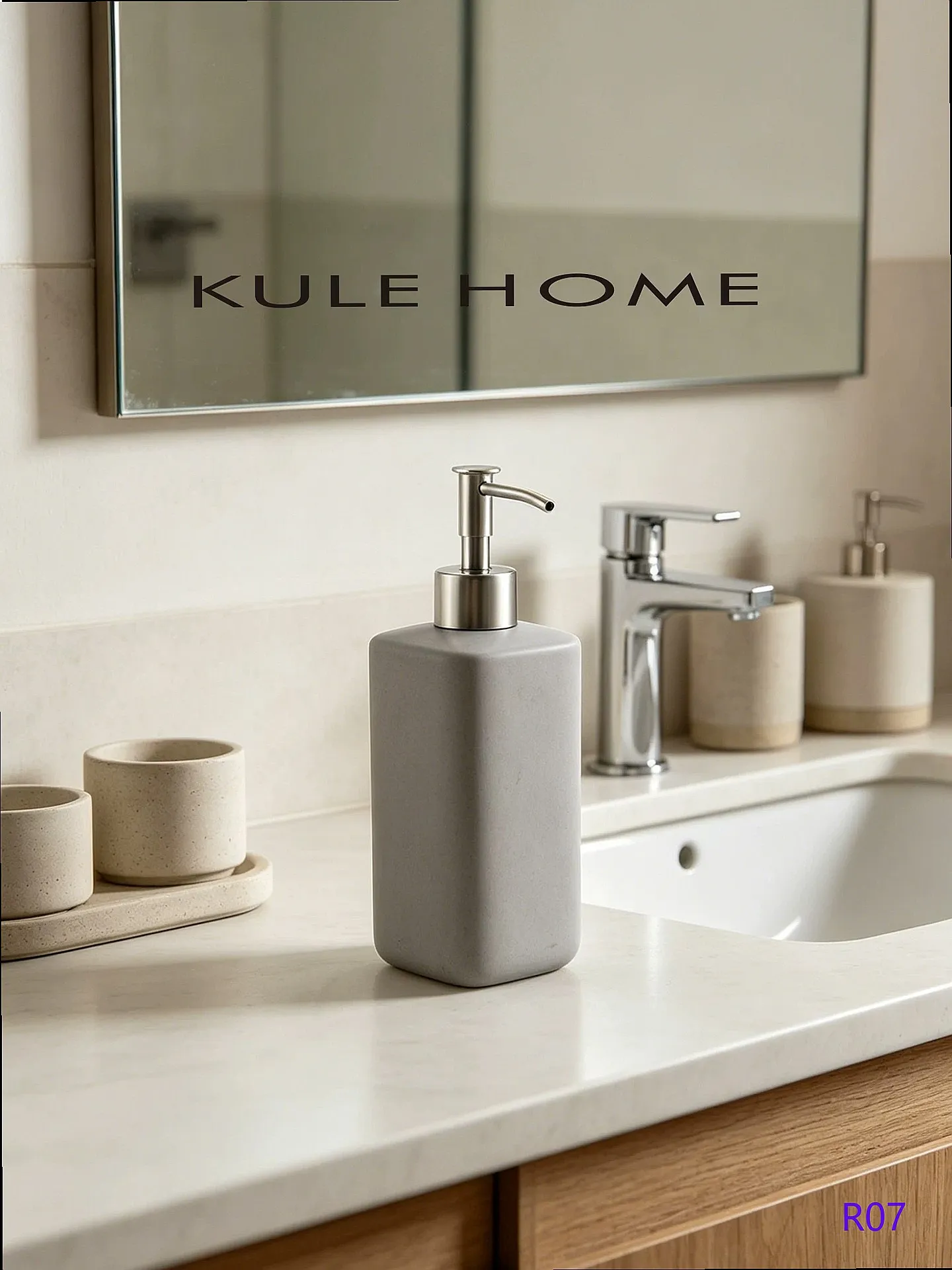 Luxury Ceramic Soap Dispenser Pump Bottle for Shampoo Body Wash