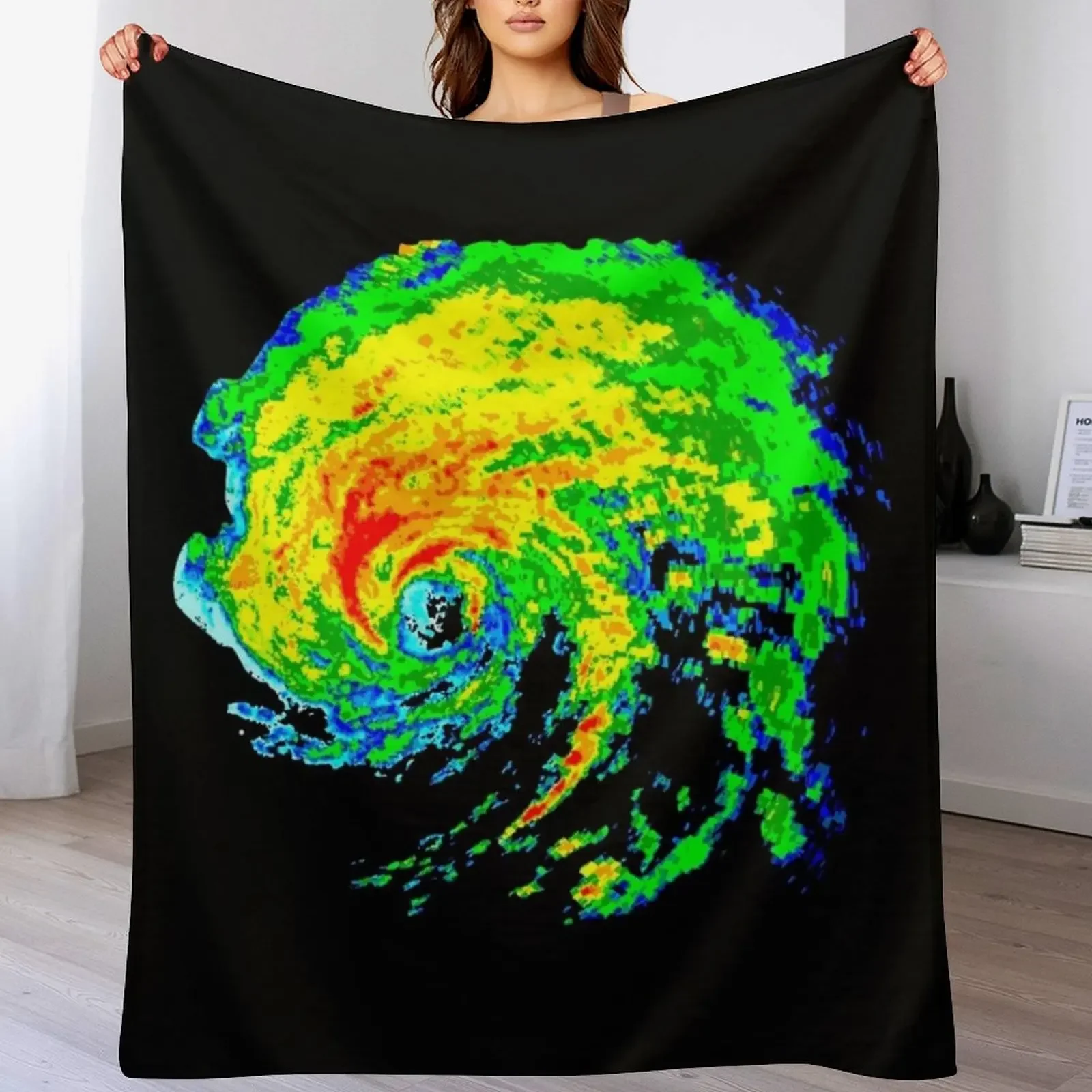 

Meteorologist Storm Hunter Meteorology Student Weather Radar Image Throw Blanket Year Round Soft Comfortable Blanket for Home