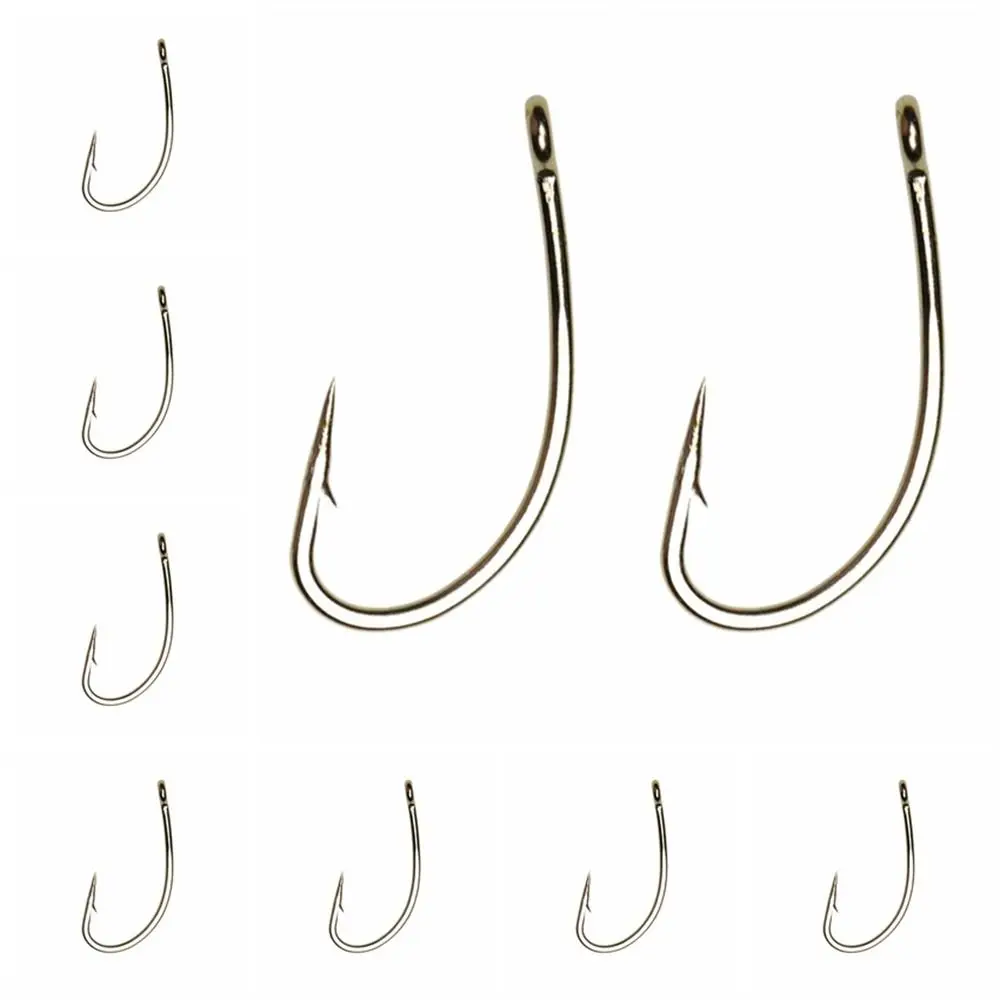 50Pcs Fishing Accessories High Carbon Steel Fly Fishing Hooks Long Shank Barbed Nymphs Hooks Dry&Wet 12#~22# Caddis Hooks Pupa