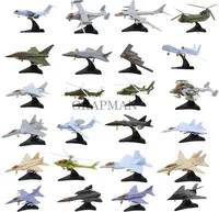 4D Assemble Mini Fighter F22 SU33 MIG29 Apache Scorpion Military Model Kits Militaire Helicopter Collection Toys For Boys
