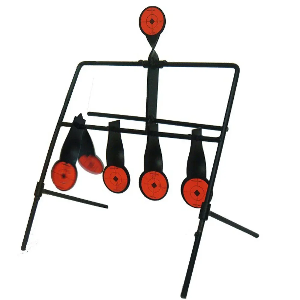5 Targets Self Resetting Spinning Air Gun Rifle Shooting Metal Target Set For Sports Entertainment Gun Rifle Metal Target Set view 3