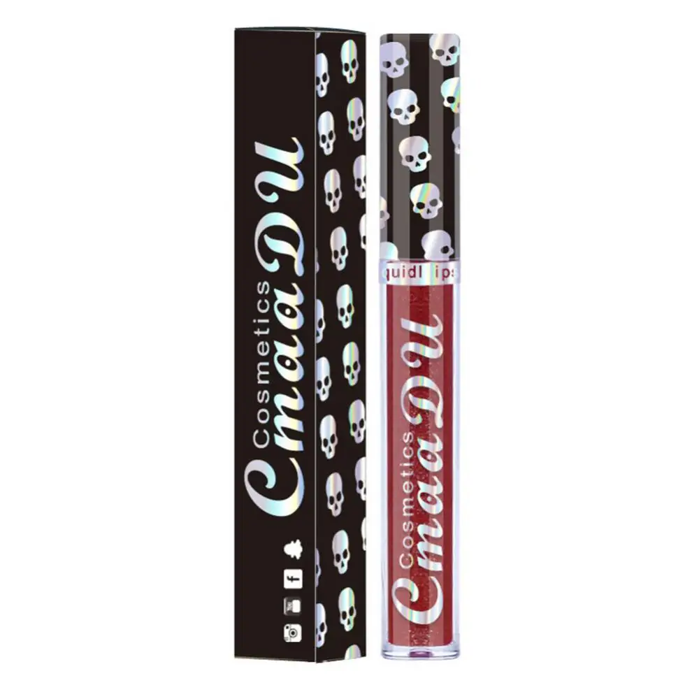 Glitter Matte Lipstick All-day Wear Waterproof Formula Diamond Long-wear Temperature-sensing Glittery Matte Finish Lasting