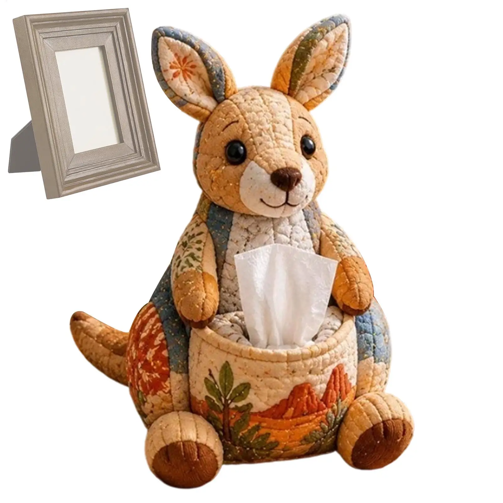 Tissue Cover Box DIY Kit Handmade Quilting Animal Design Handmade Tissue Dispenser Case For Women Men Beginner Night Stands
