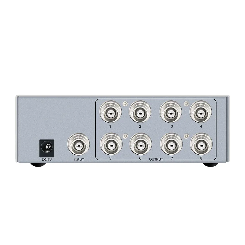 Dtech Factory Price BNC Distributor 1 Input 8 Output BNC SPLITTER 1*8
