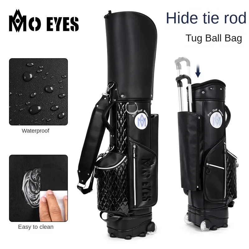 

PGM Magic Eye Golf Bag Ladies Trolley Tug Club Bag Portable Pulley Travel Ball Bag M22QB0101