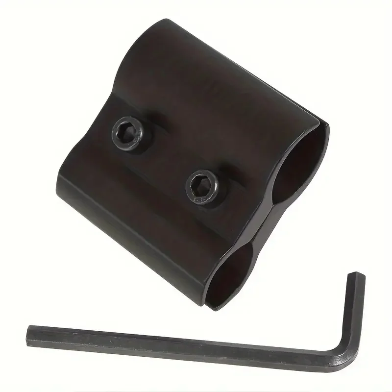 Support de fixation en alliage d'aluminium pour mini lampe torche laser, avec clip et clé hexagonale