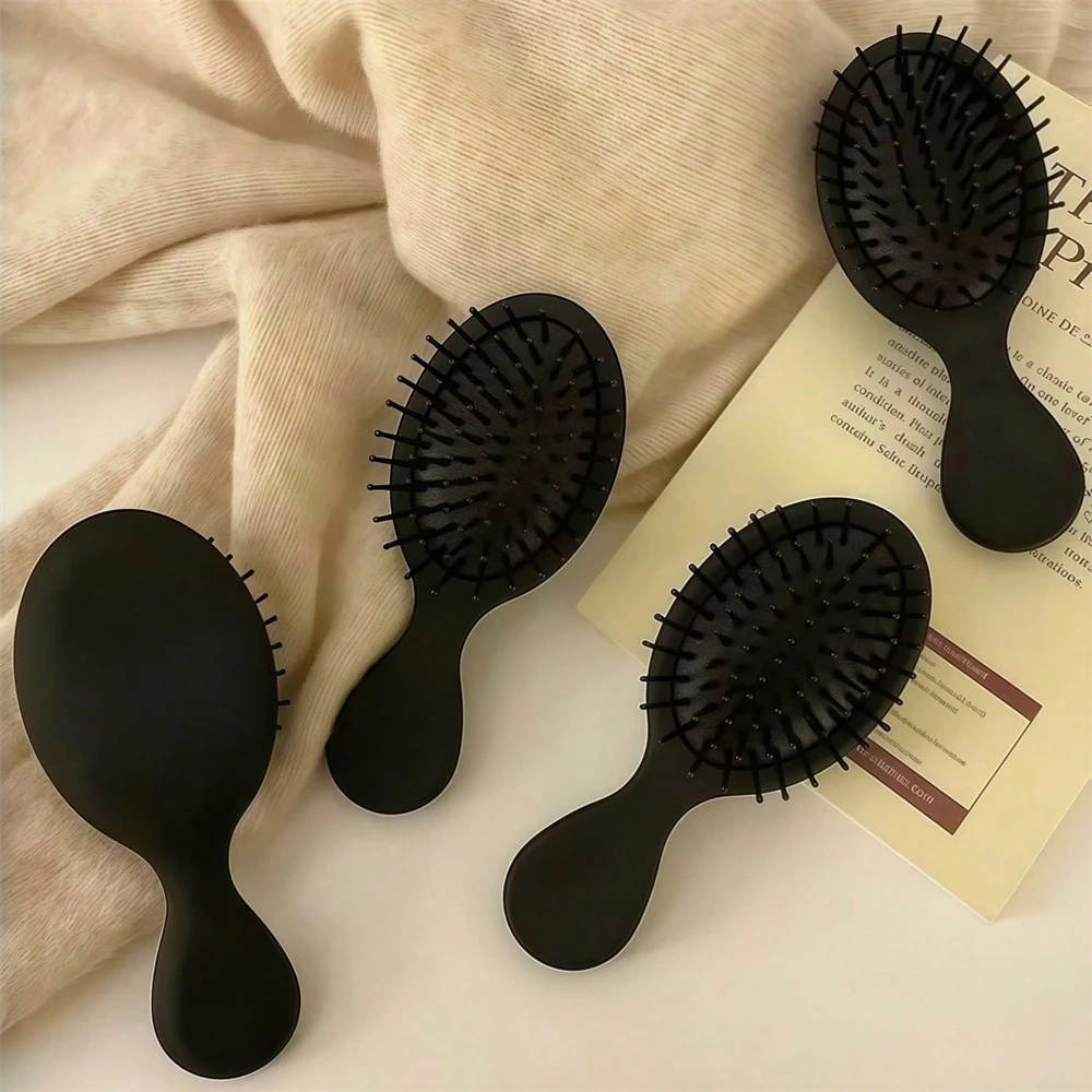 Pente de almofada de ar fosco colorido doce portátil feminino qualidade premium pente de massagem de cabelo salão de beleza professio