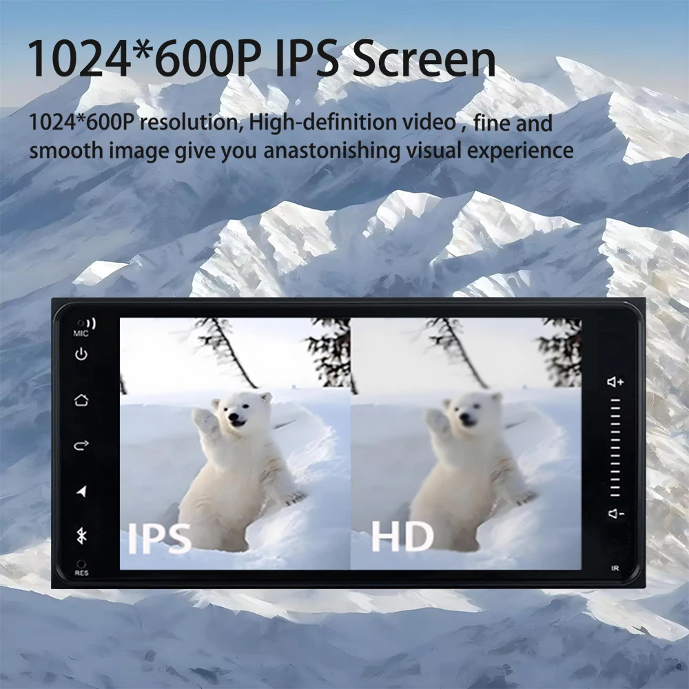 For Toyota Corolla 7inch Screen Car Radio Android 13 Wireless Carplay Multimedia Video Player GPS Navigation