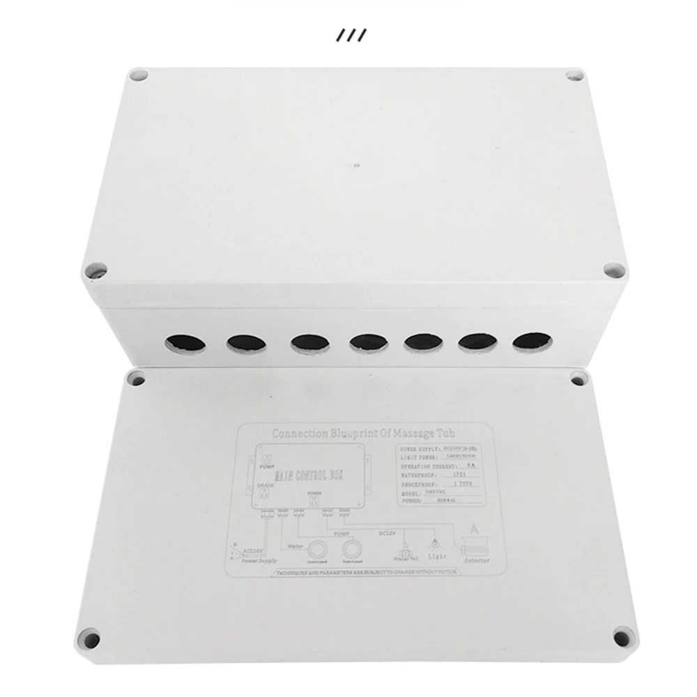 Plastic Waterproof Outdoor Junction Box ABS Terminal Box Indoor and Outdoor Distribution Box Power Button Housing