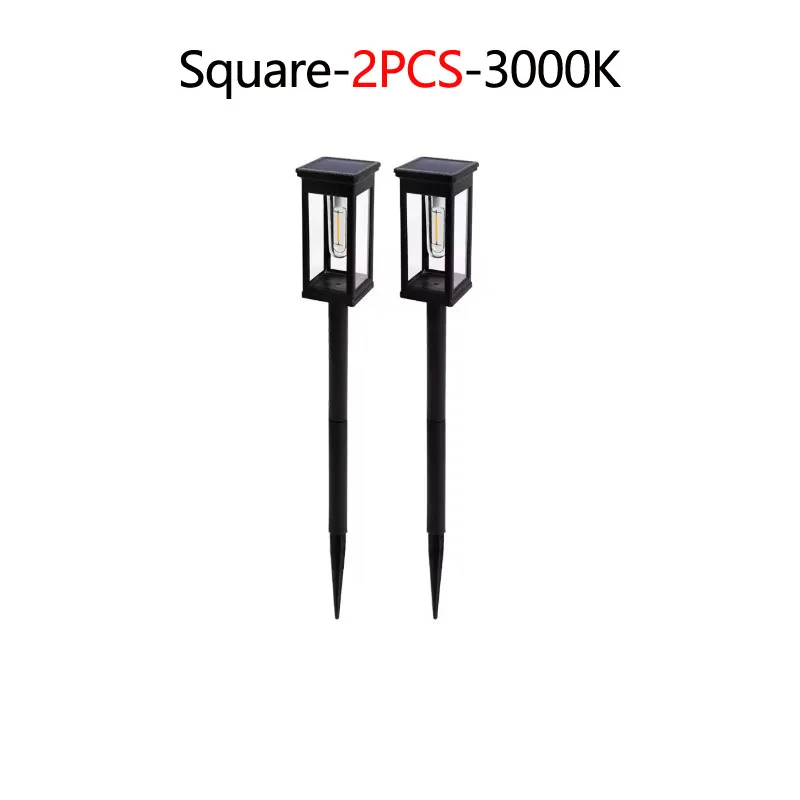 2/4/6 Stuks Retro Solar Pathway Warme Lichten Outdoor Waterdichte Tuin Gloeilamp voor Loopbrug Yard achtertuin Landschap Decor