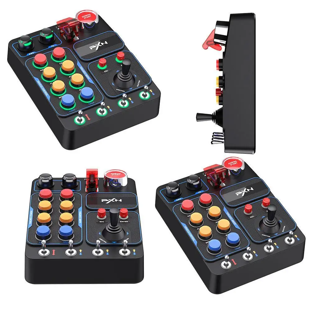 

Lasta CB1 Racing Simulator Control Box Multi-function Key RGB Lighting Effects European Truck Simulation Customize Keyboard