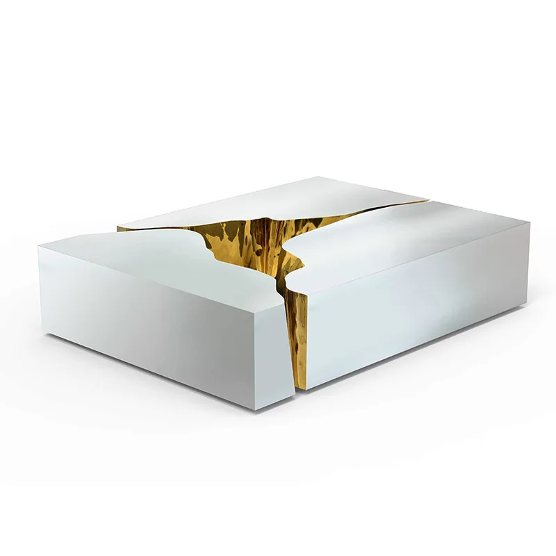 

Italian, minimalist, artistic, coffee table, coffee table, stainless steel, special-shaped