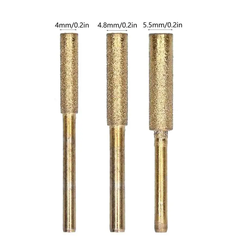 Chainsaw Sharpener Burr Grinding Head Set, Rotating File, Sharpening Tool for Chain Saw, Inclui Stone File, 20Pcs