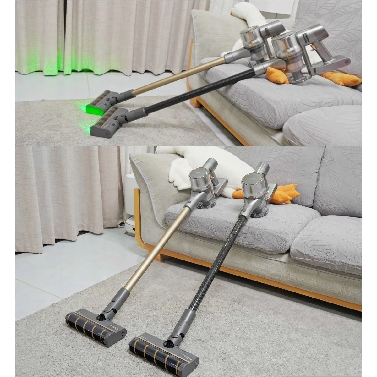 jimmy vacuum cleaner full series models, floor brush head carpet cleaner, dust display light, laser light