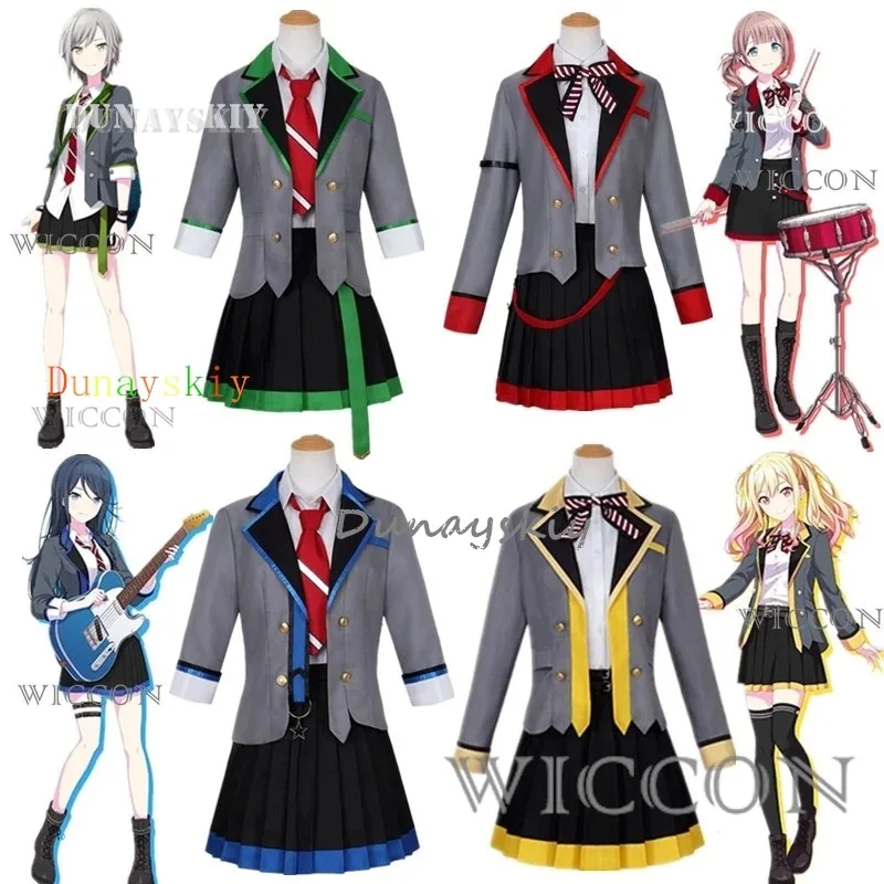 Progetto Sekai Palcoscenico colorato Leo Necessita Mochizuki Honami Tenma Saki Hinomori Shiho Hoshino Ichika Cosplay PJSK Costume Wiga;2'k,8;