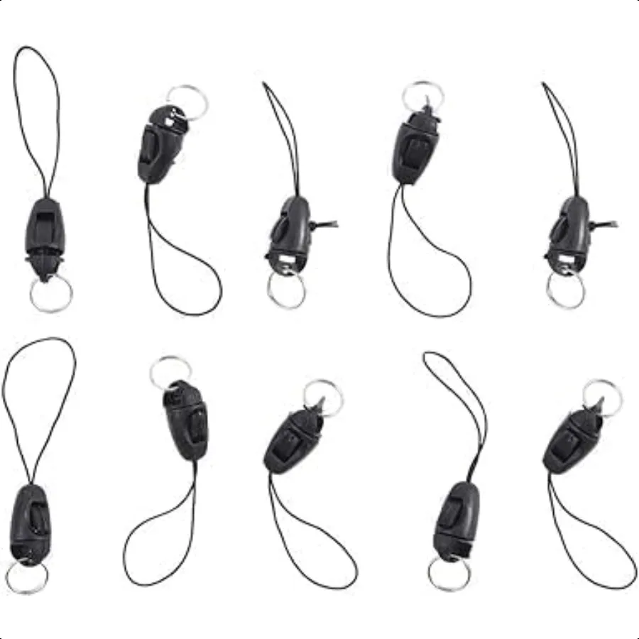 

10Pcs lot Black Detachable Buckle Mobile Phone Accories Pendant Buckle Small Sling AntiLost Lanyard Cords Hanging Head Keychain